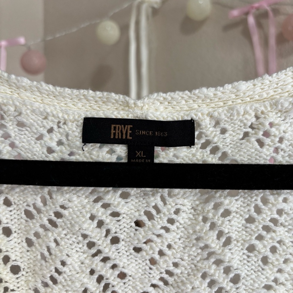 ୨୧ ･ﾟ✧ FRYE Tie Cardigan NWT - Picture 4 of 8